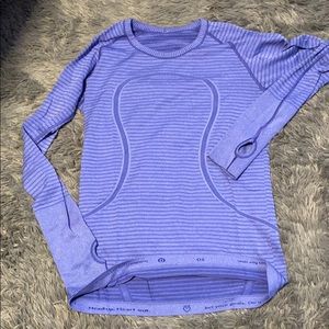Purple lulu long sleeve shirt